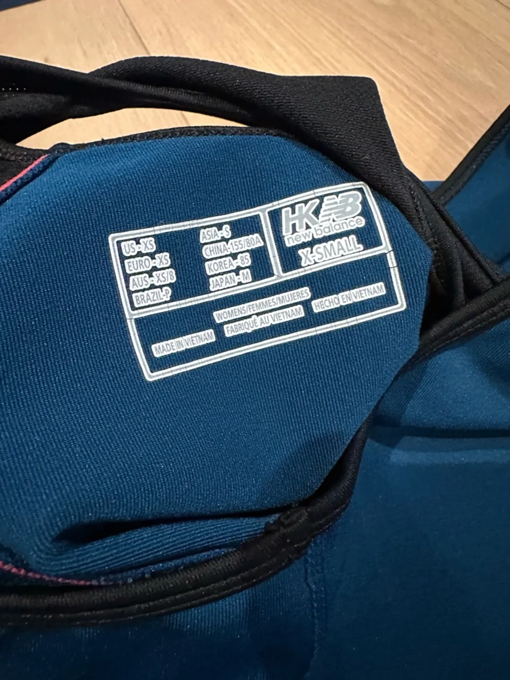 Women's New Balance Blue Racerback Active Tank Top - Picture 4 of 4